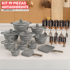 ¡Sólo Por Hoy | Kit de Ollas de Cerámica 19 Piezas Antiadherentes + Envío Gratis